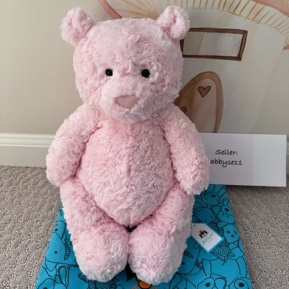 Jellycat Large Leola Bear Plush Toy NWT Authentic With Dust Bag BARL2BP - Picture 1 of 5